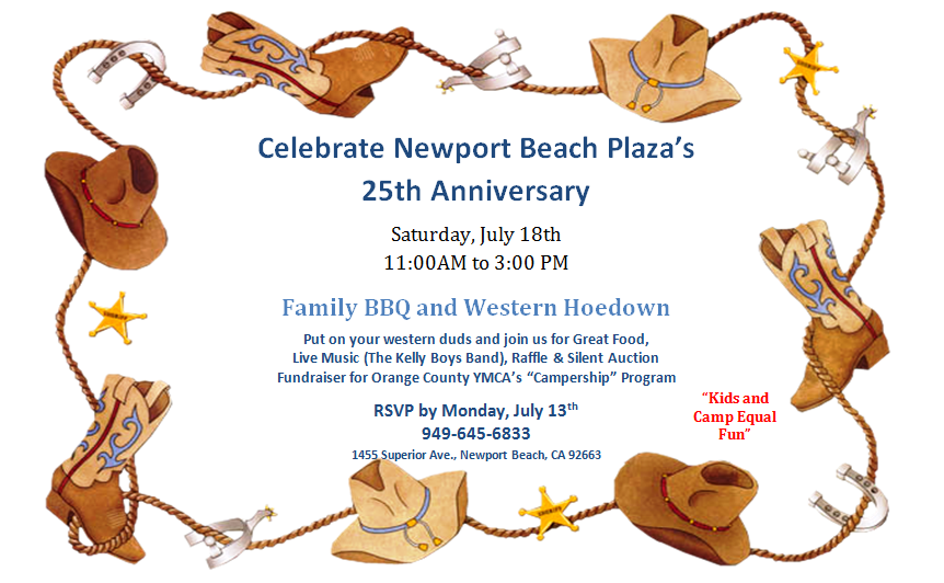 Newport Beach Plaza's 25th Anniversary