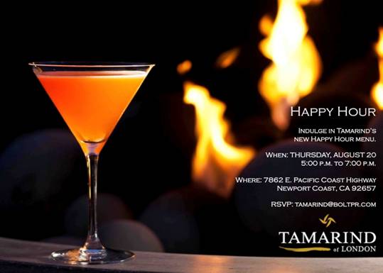Tamarind of London: a preview of the new Happy Hour menu