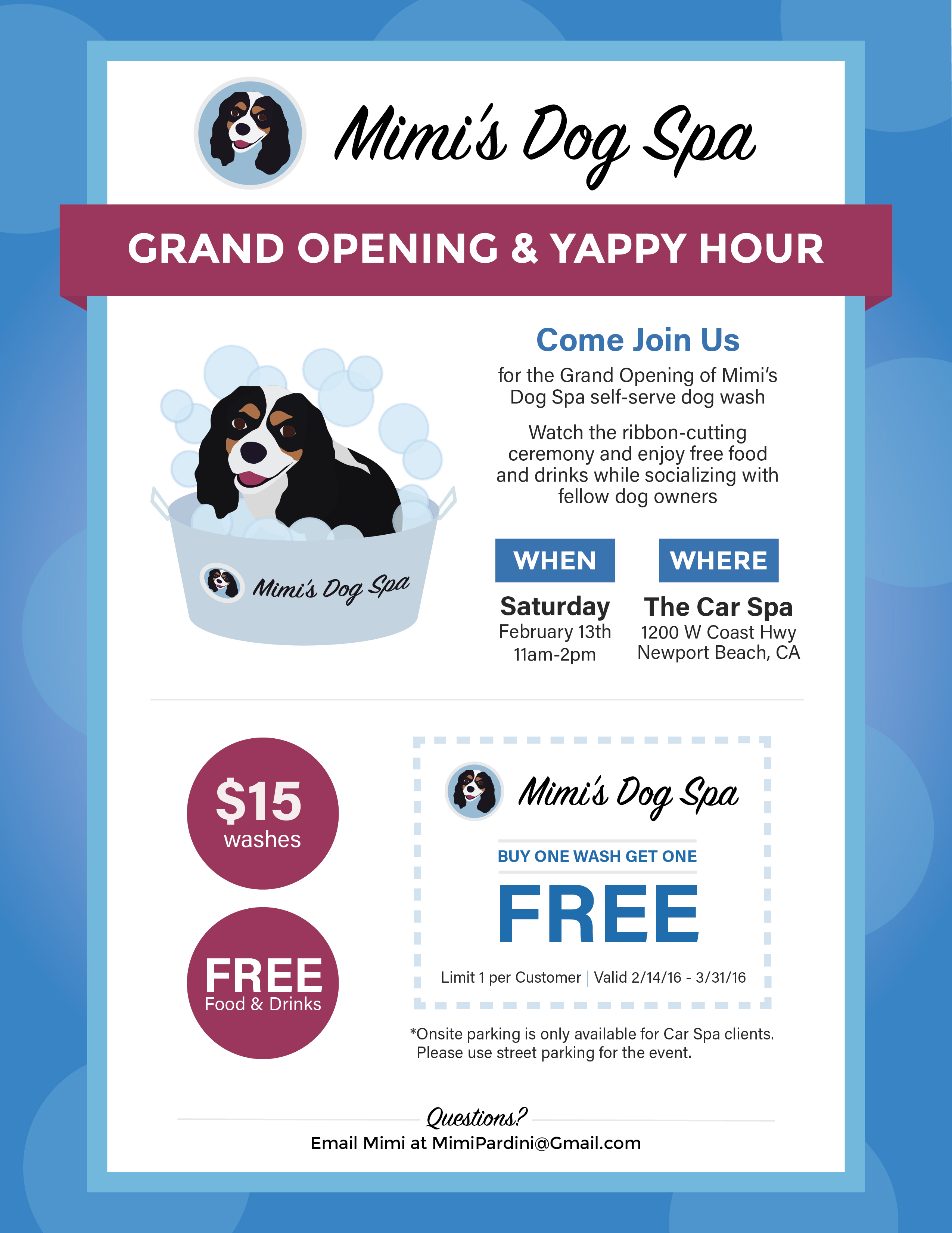 Mimi's Dog Spa Grand Opening