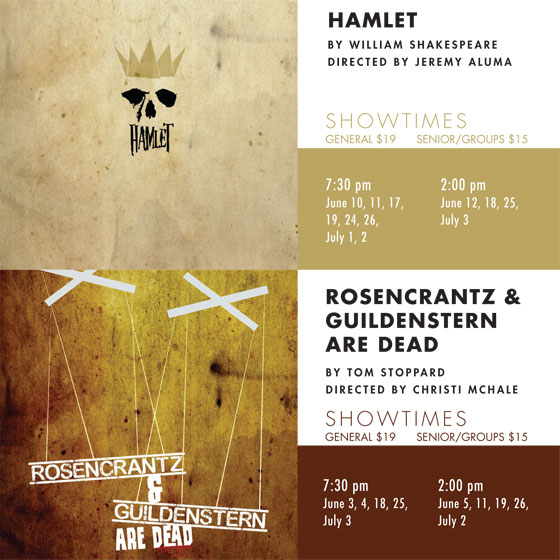 American Coast Theater Company Presents "Rosencrantz and Guildenstern Are Dead" and "Hamlet"