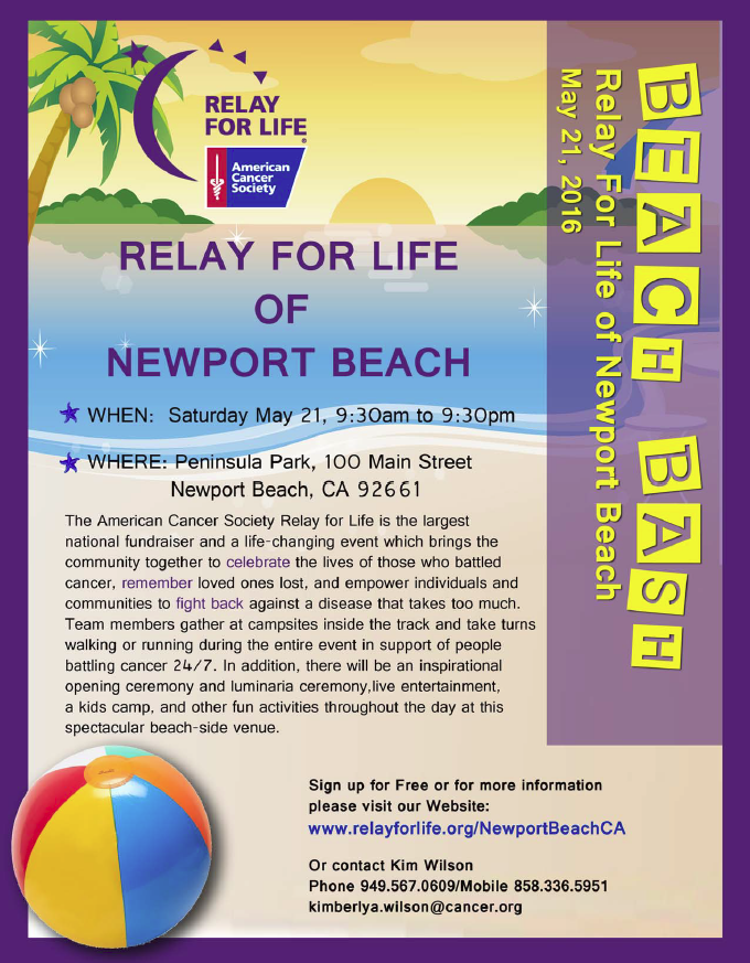 Relay for Life Beach Bash