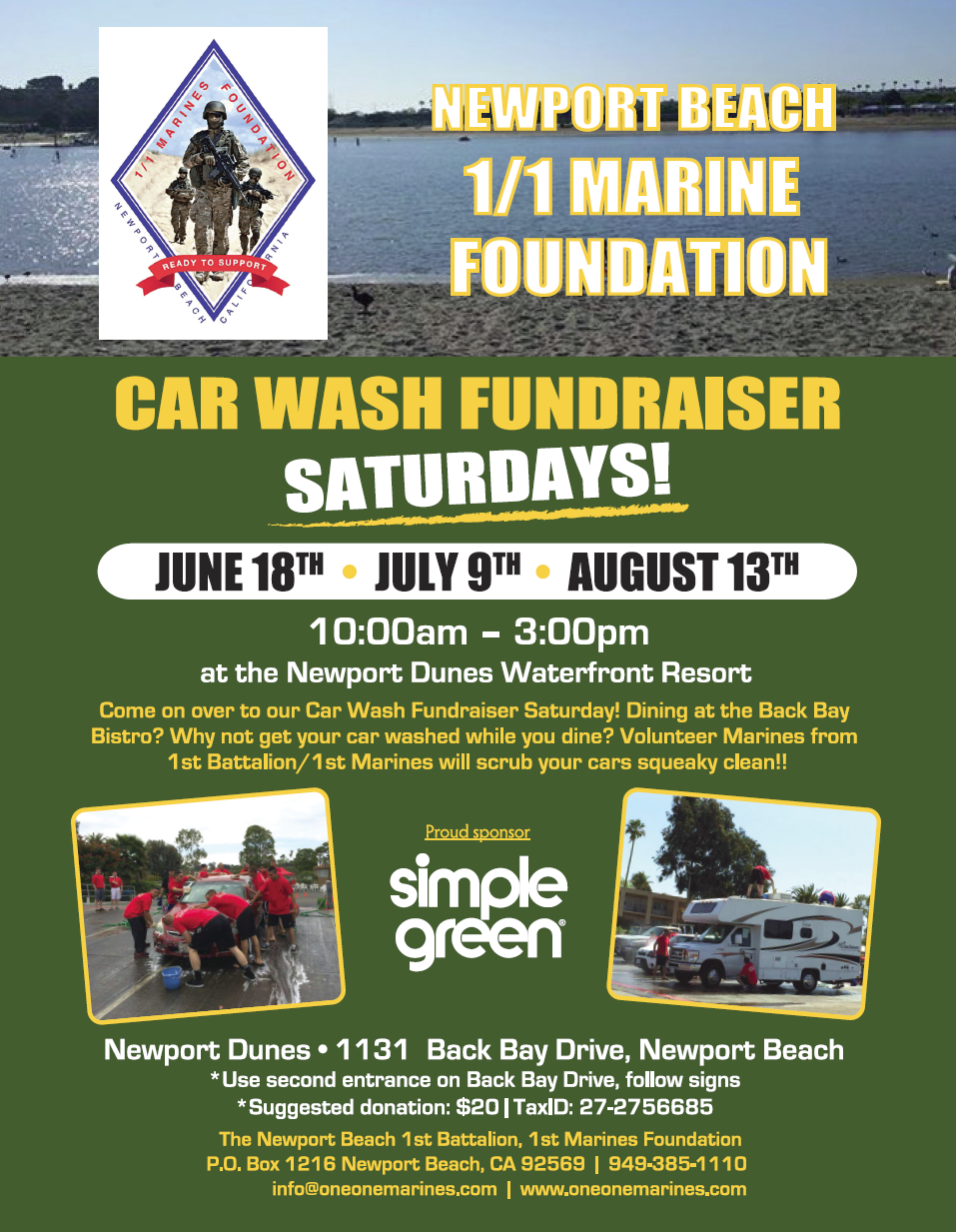 1/1 Marine Foundation Car Wash