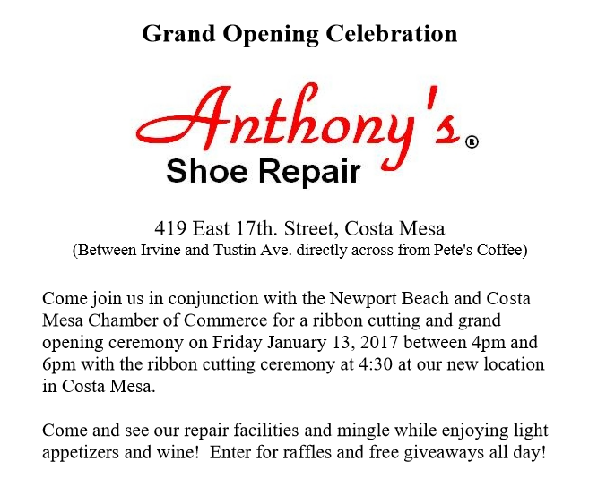 Anthony S Shoe Repair Costa Mesa Anthony S Shoe Repair Costa Mesa