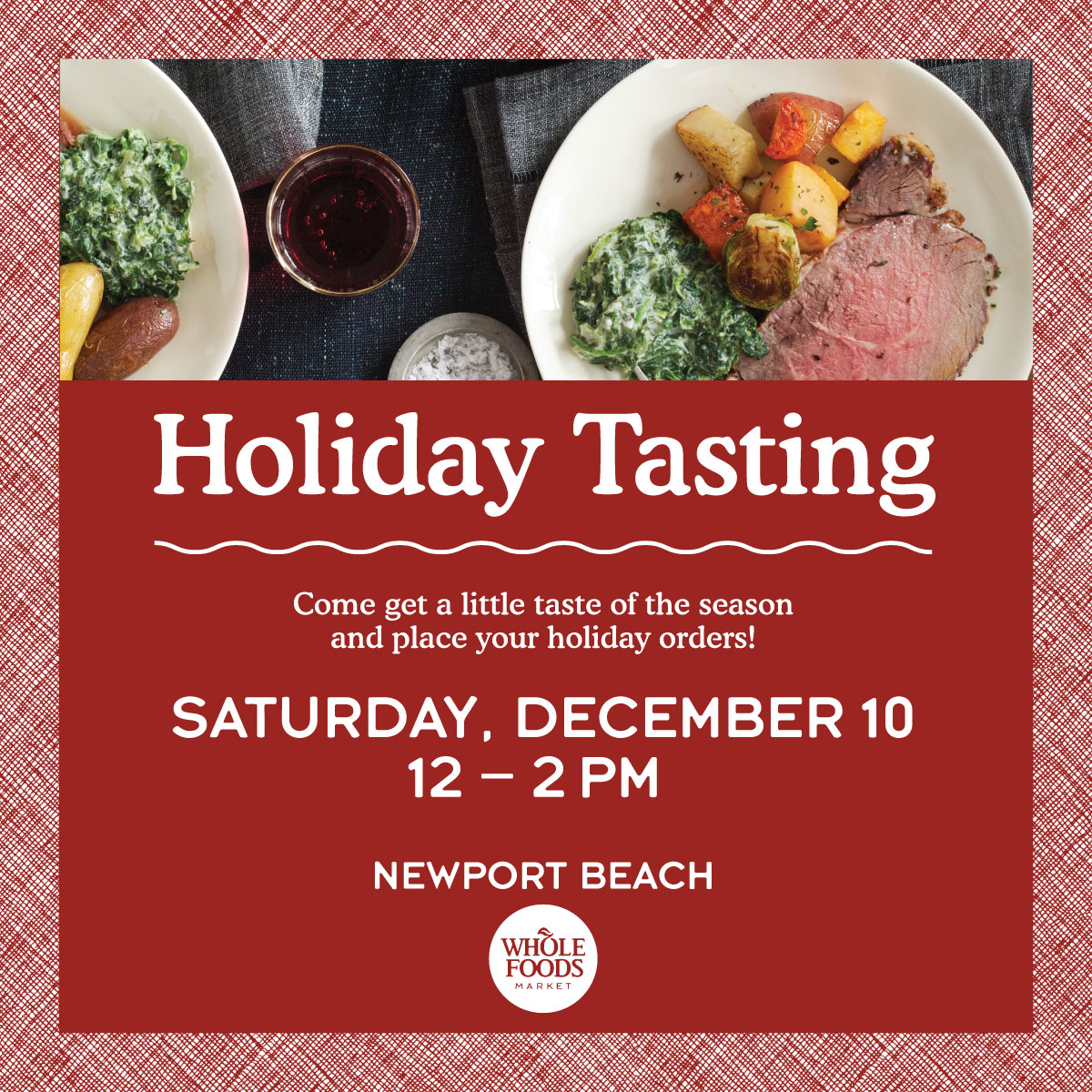 Holiday Tasting at Whole Foods