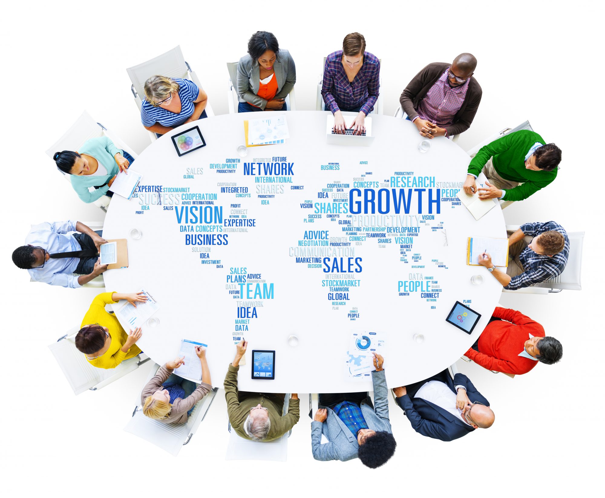 Global Business People Corporate Meeting Success Growth Concept