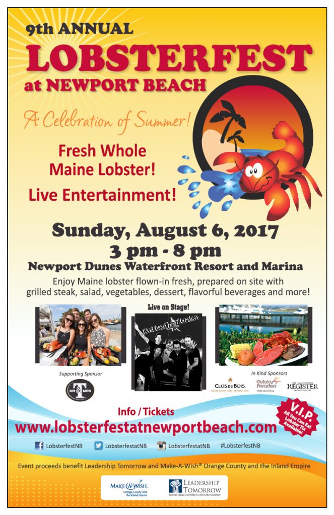 9th Annual Lobsterfest at Newport Beach Newport Beach Chamber of Commerce