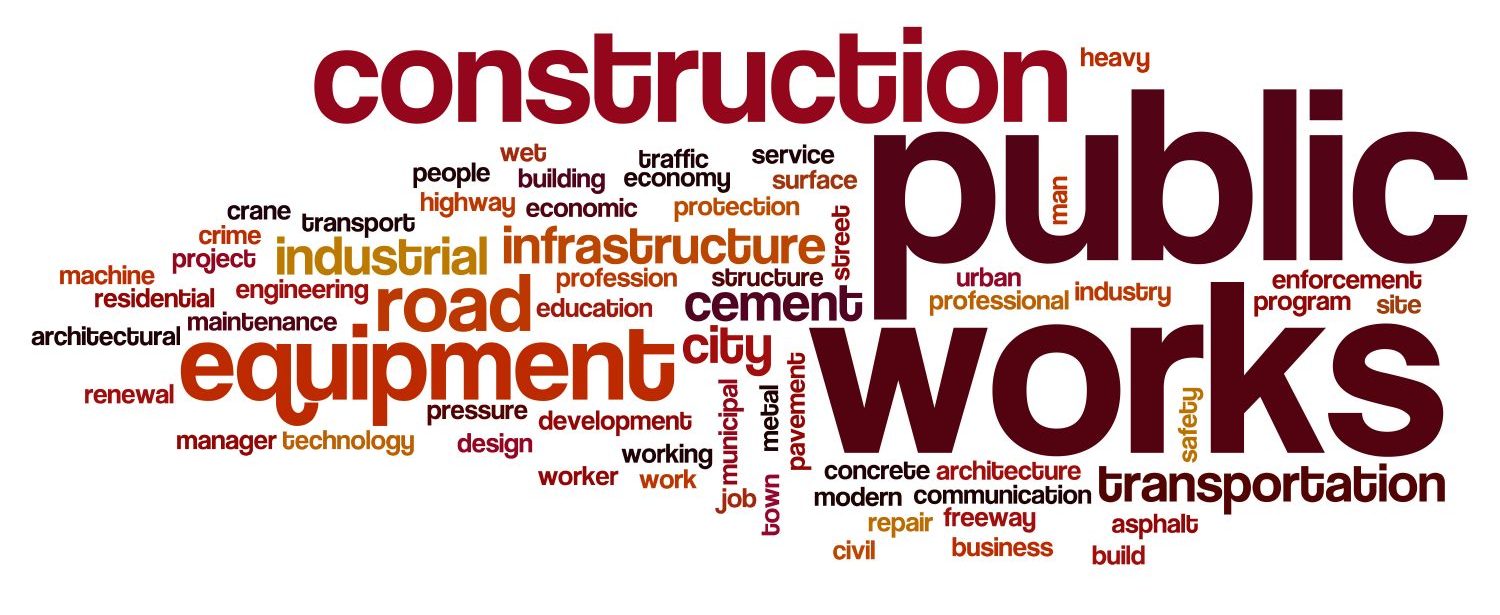 Public works word cloud
