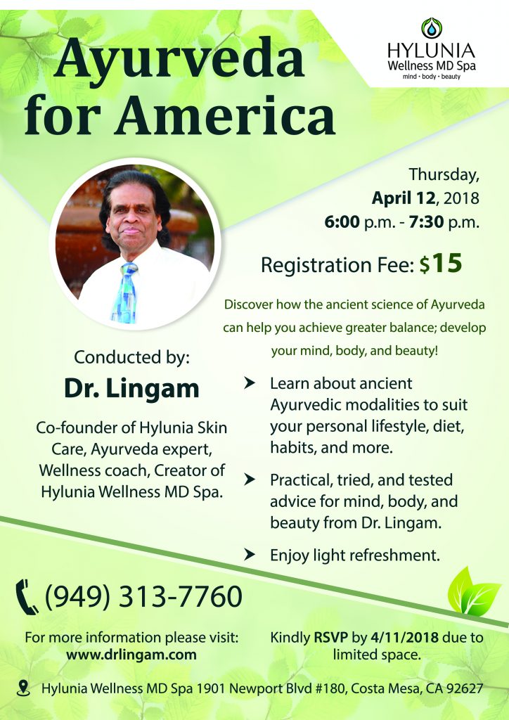 Ayurveda for America Newport Beach Chamber of Commerce