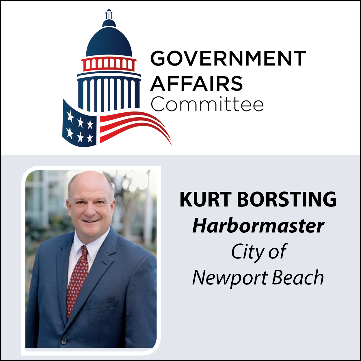 March Government Affairs Committee: Harbormaster Update with Kurt Borsting