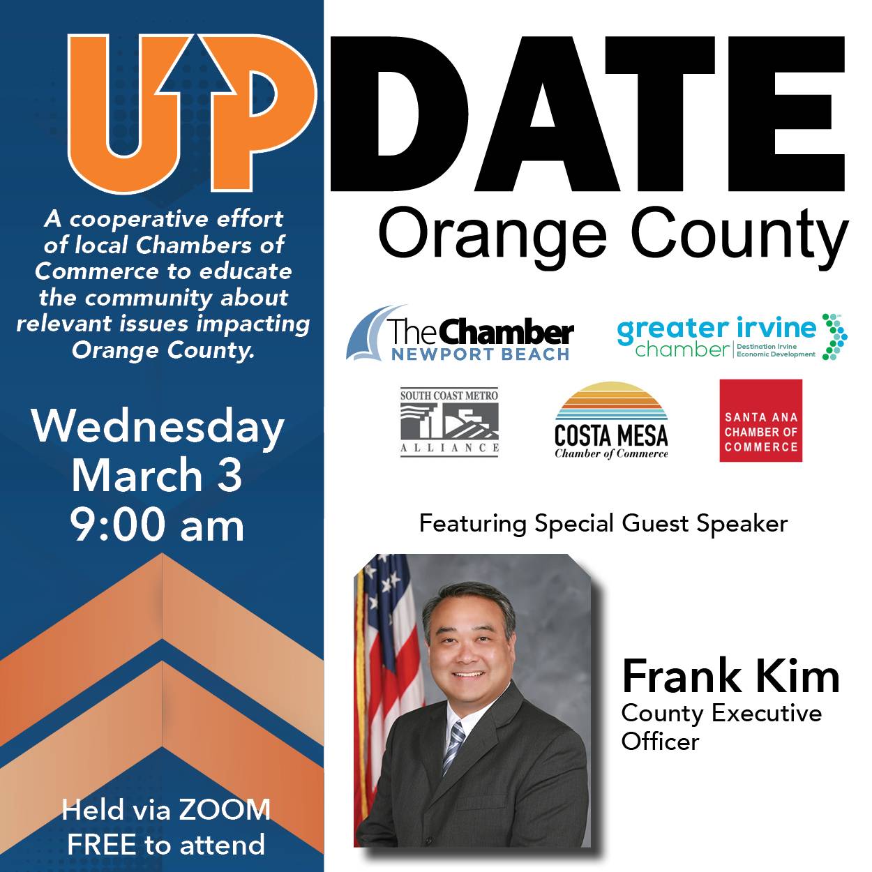 UPDATE Orange County featuring Orange County Executive Officer Frank Kim