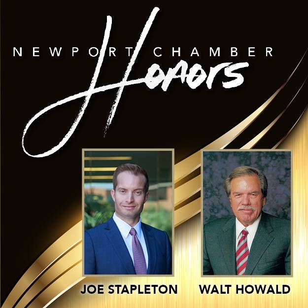 2021 Newport Chamber Honors - Citizens of the Year Joe Stapleton and Walt Howald
