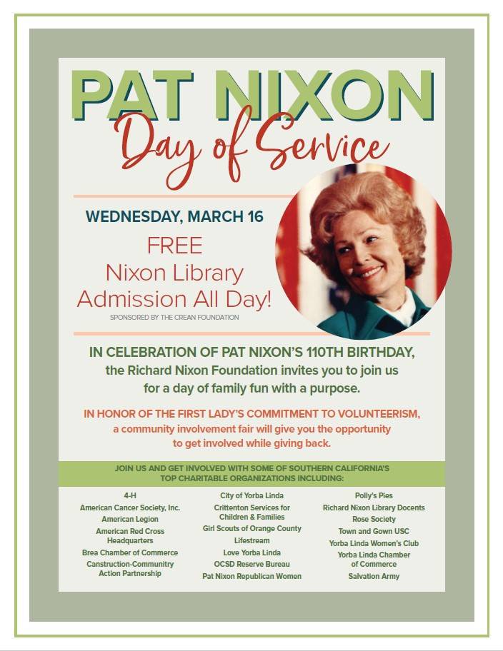 pat nixon day of service 3.16.22