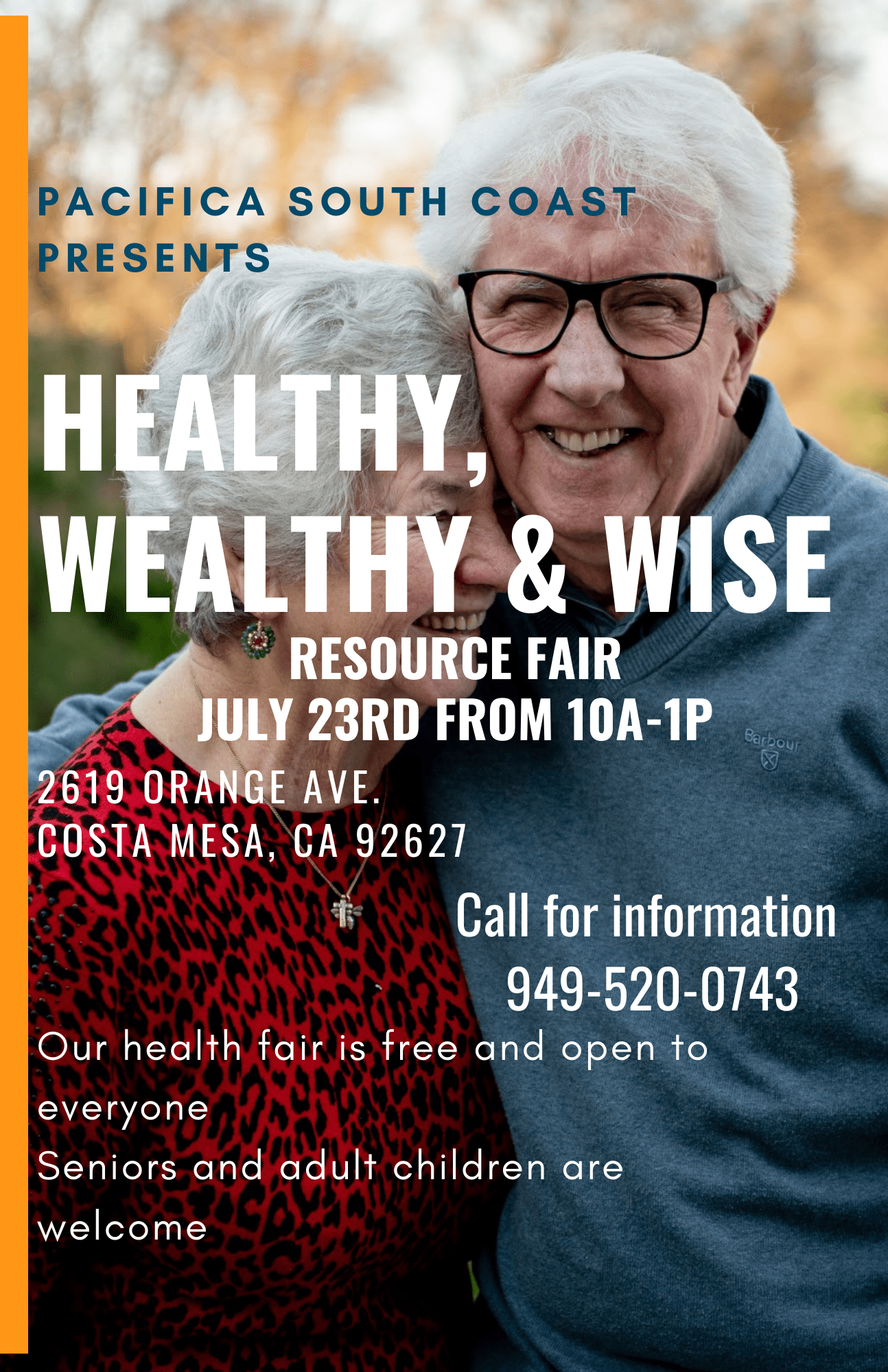pacifica senior living - Blue Photo Health Fair Flyer 07.23.22