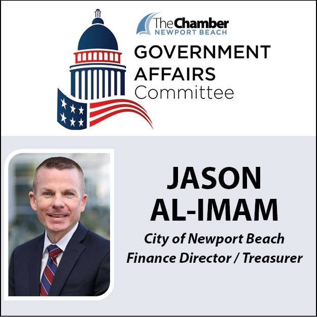 June 2023 Government Affairs Committee - Newport Beach Finance Director and Treasurer Jason Al-Imam