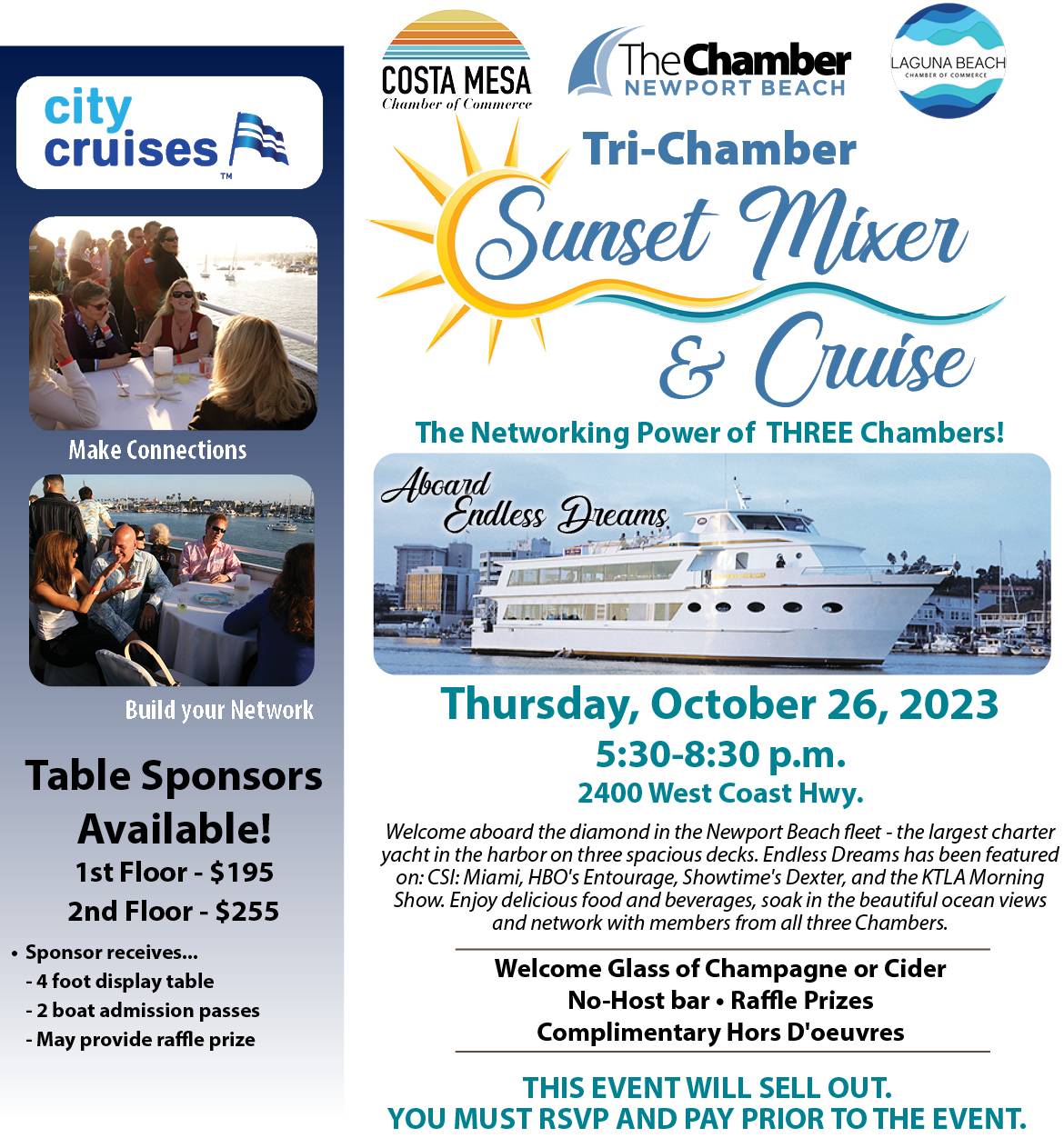 October 2023 Sunset Cruise-City Cruises-Main Graphic-3