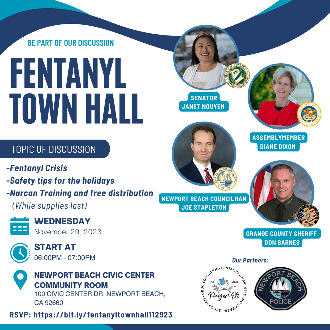 Newport Beach Town Hall - Discussing the Dangers of Fentanyl