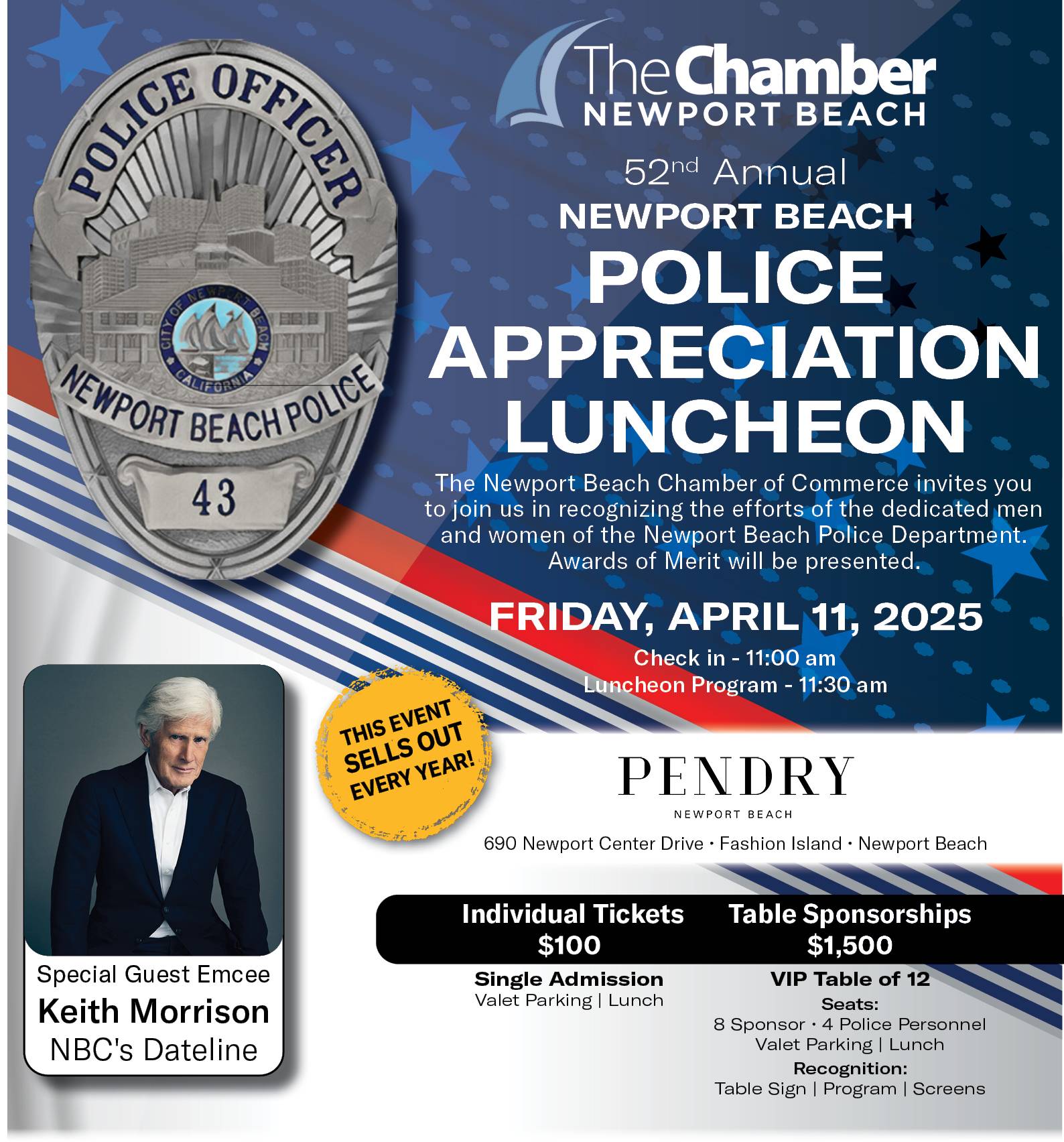52nd Annual Police Appreciation Luncheon - Newport Beach Chamber of ...