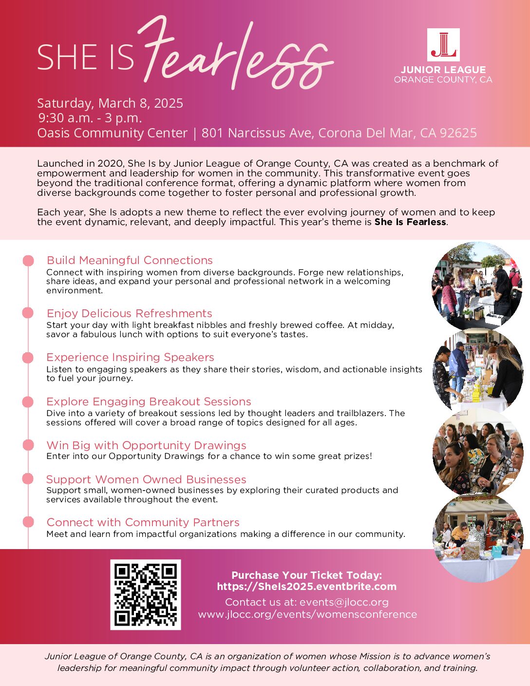 She Is Fearless Marketing Flyer