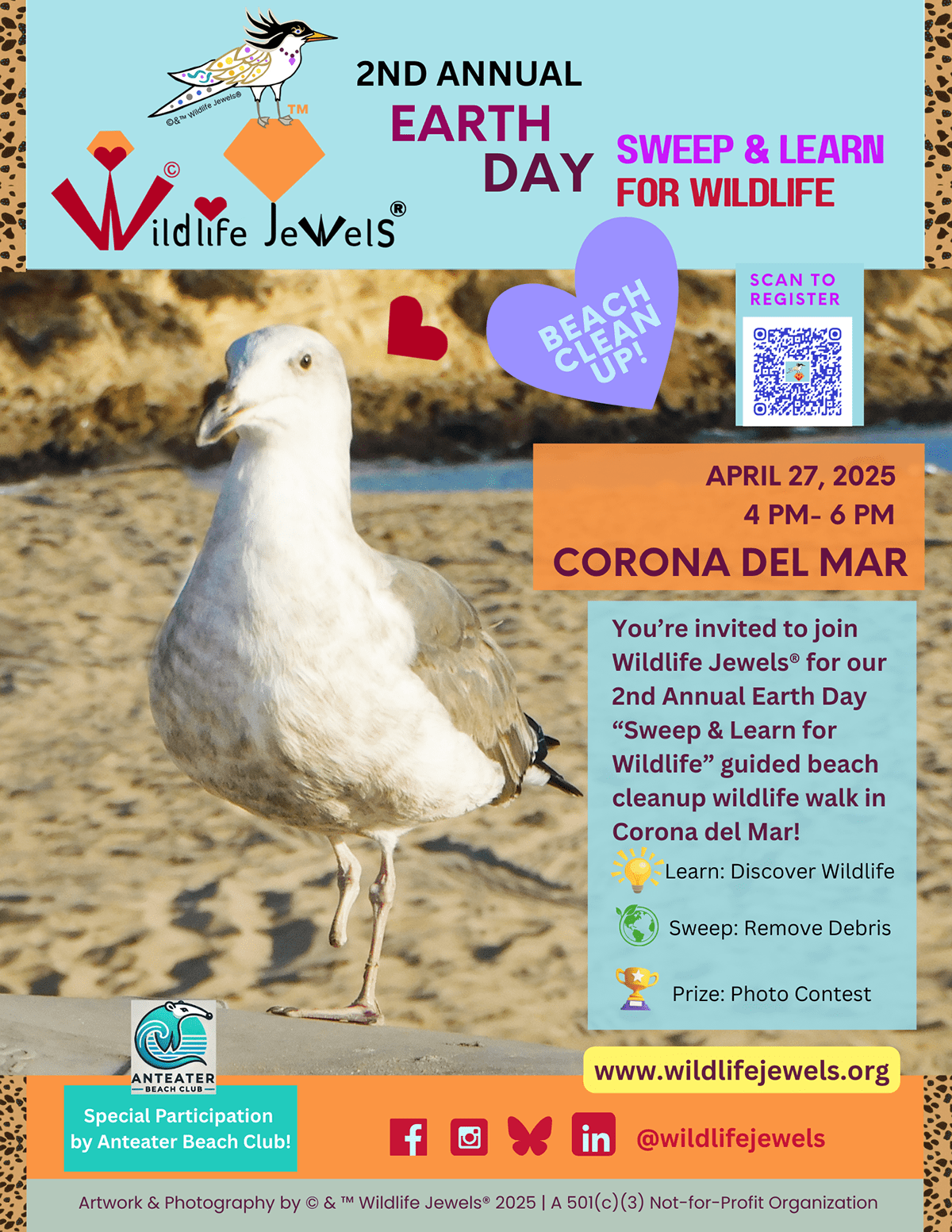 2nd Annual Corona del Mar Earth Day Sweep & Learn for Wildlife Walk!