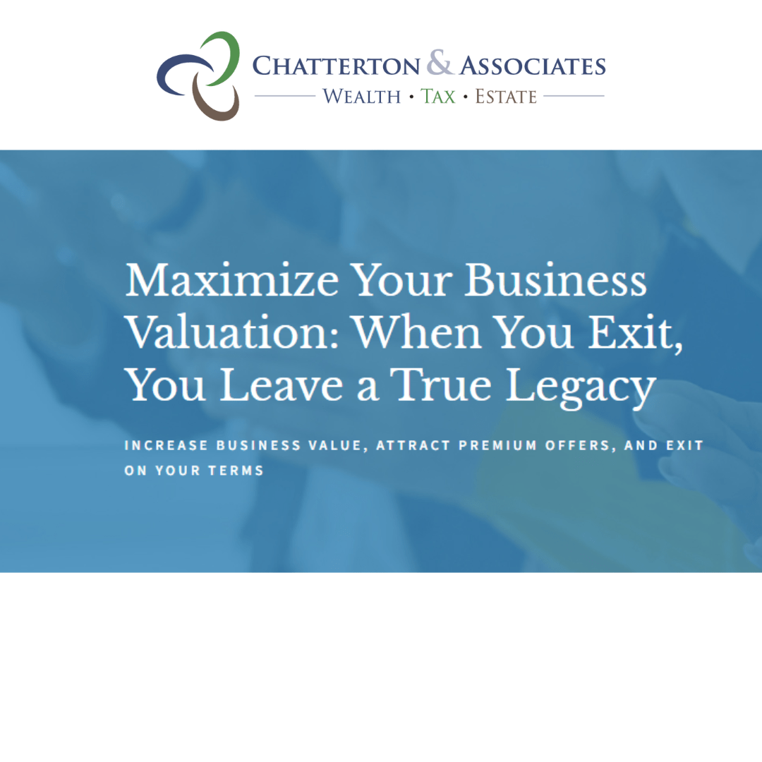 Lunch Session: Maximize Your Business Valuation: When You Exit, You Leave a True Legacy