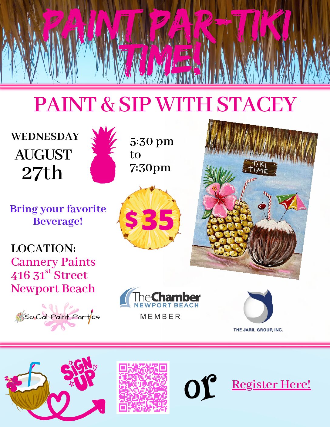 Inspire: Paint & Sip - Chamber Members Only