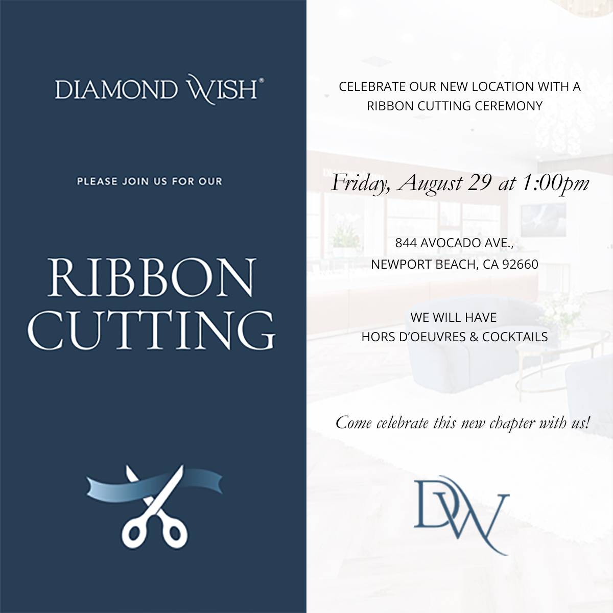Diamond Wish Ribbon Cutting