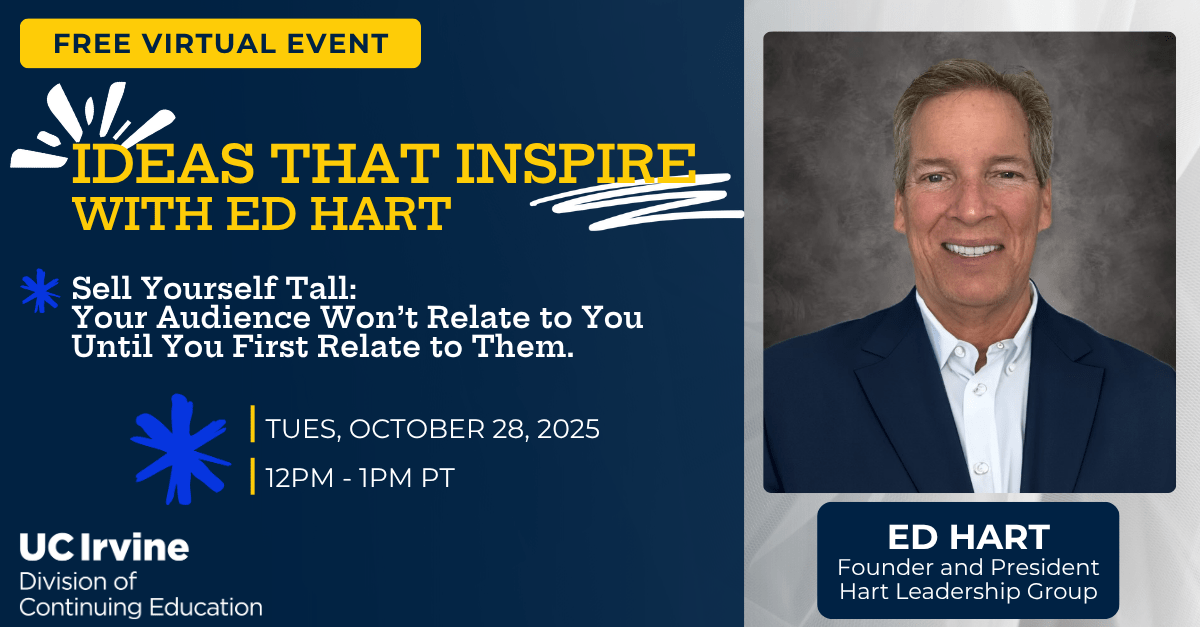 Ideas That Inspire with Ed Hart: Sell Yourself Tall