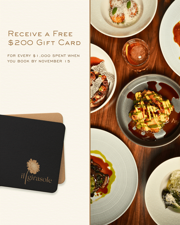 Book Your Holiday Party – Gift Card Bonus