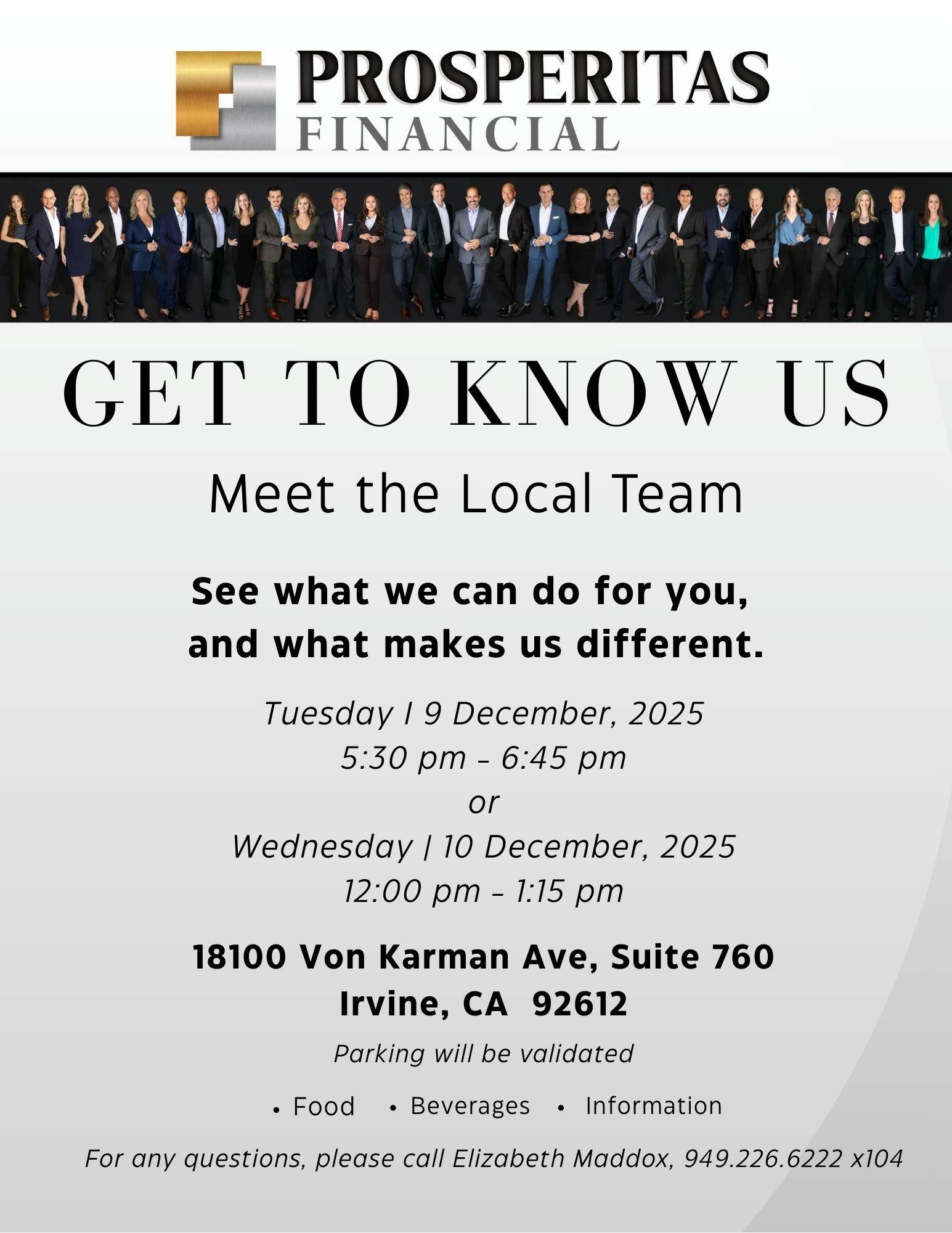 Prosperitas Financial - Meet the Team