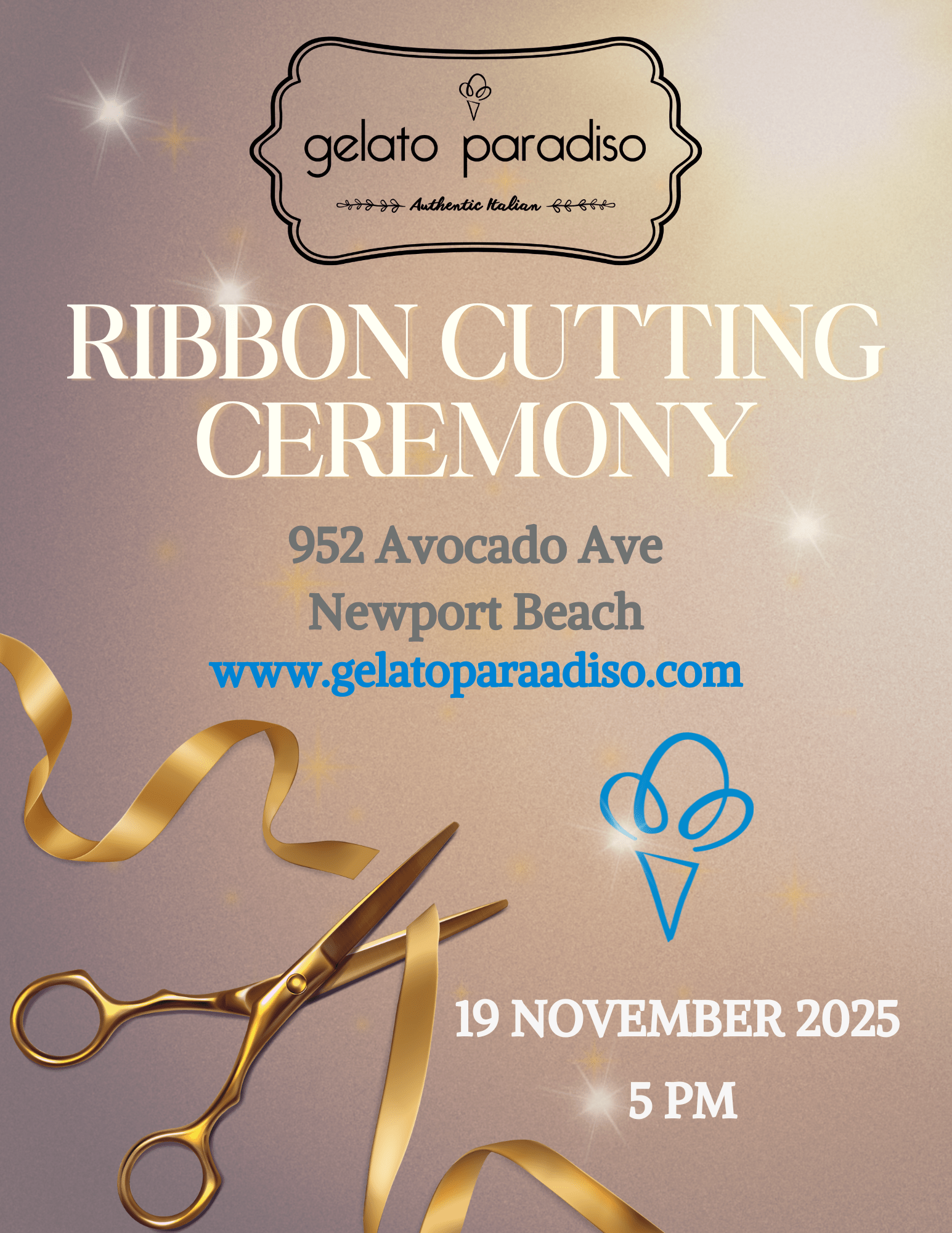 Gelato Paradiso - Ribbon Cutting and Grand Opening
