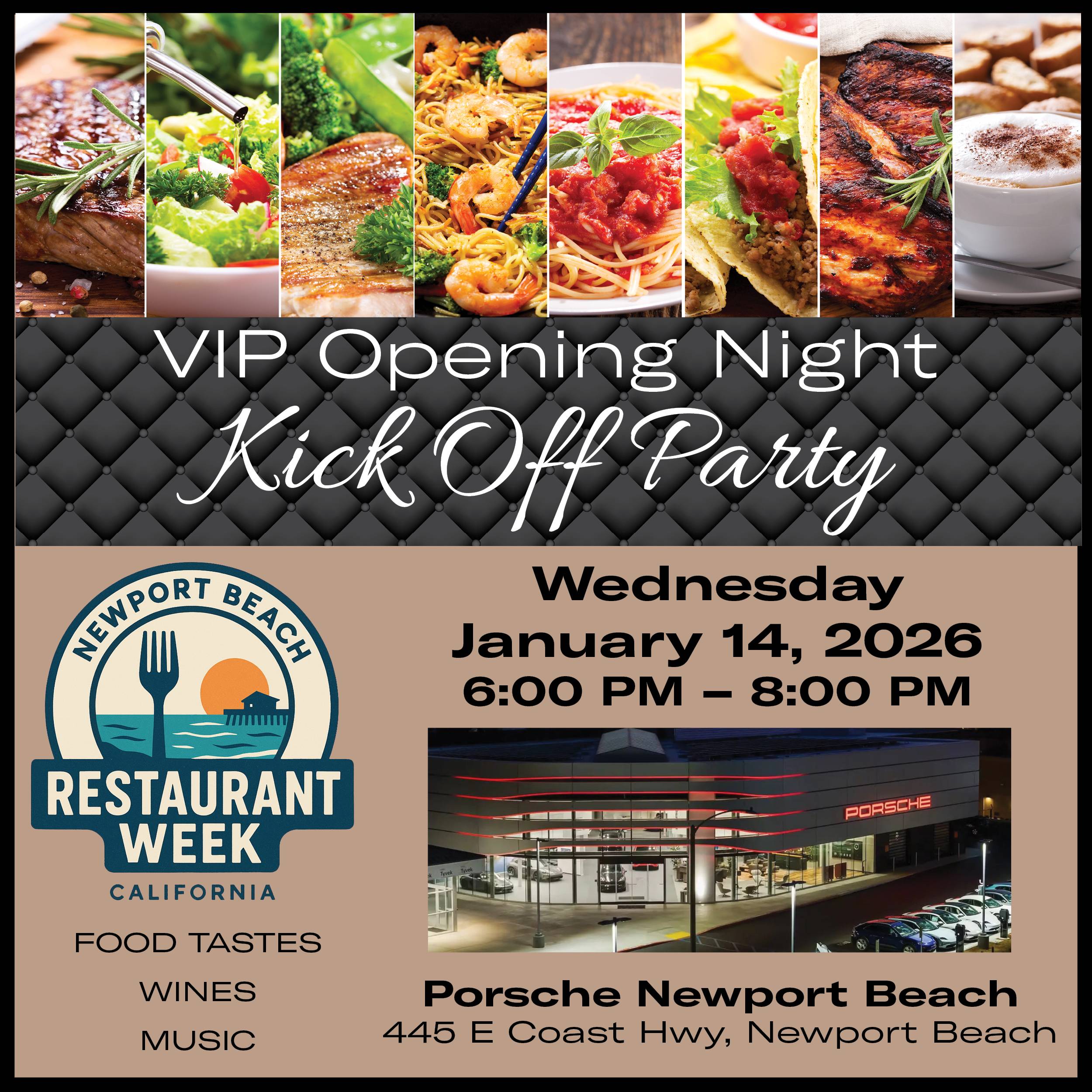 Newport Beach Restaurant Week VIP Kick Off Party