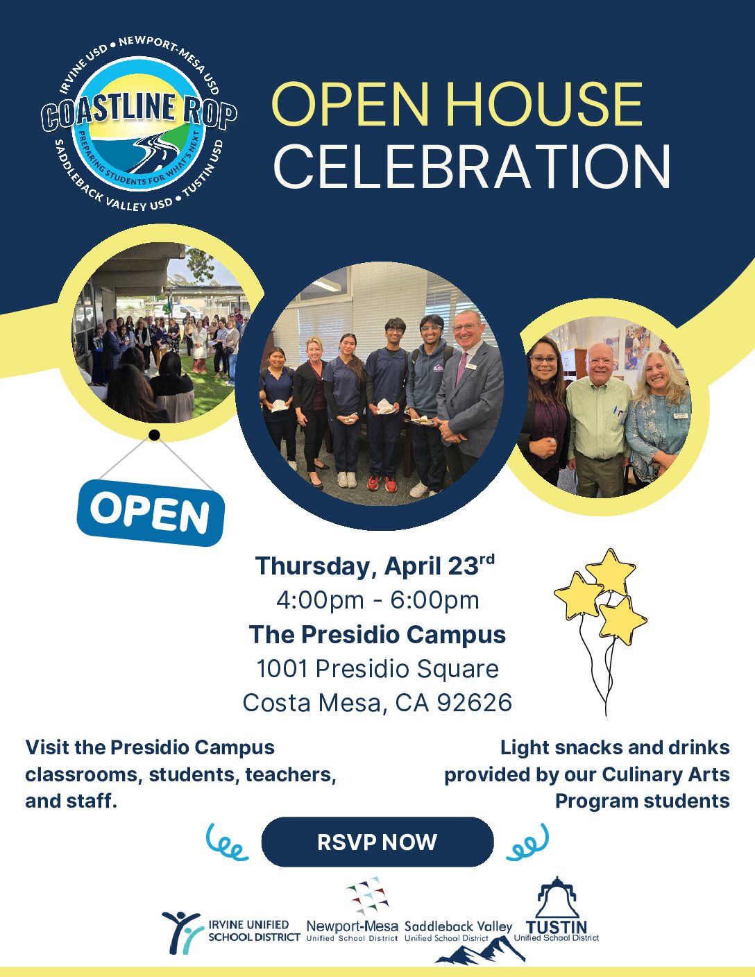Coastline ROP CTE Open House - Thursday, April 23, 2026