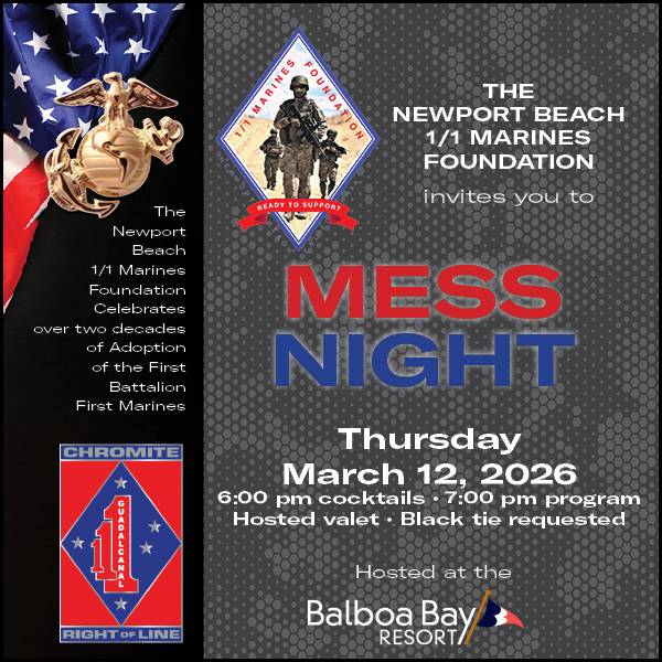 Newport Beach 1/1 Marines Foundation Invites You To: MESS NIGHT!