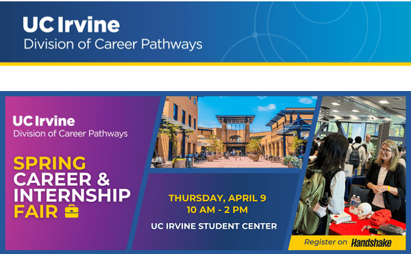 Register for UC Irvine Spring Career & Internship Fair