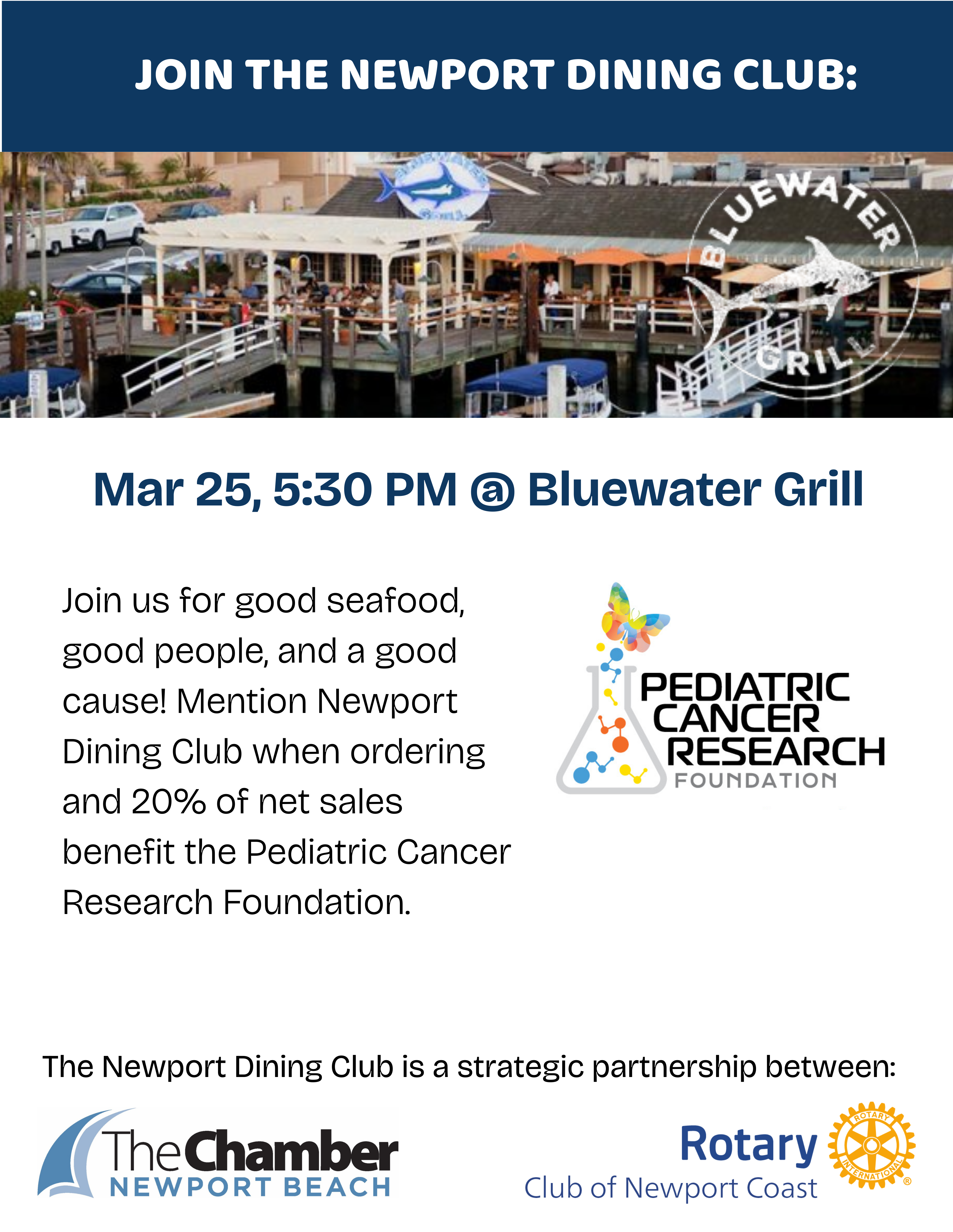 Join the Newport Dining Club at Bluewater Grill