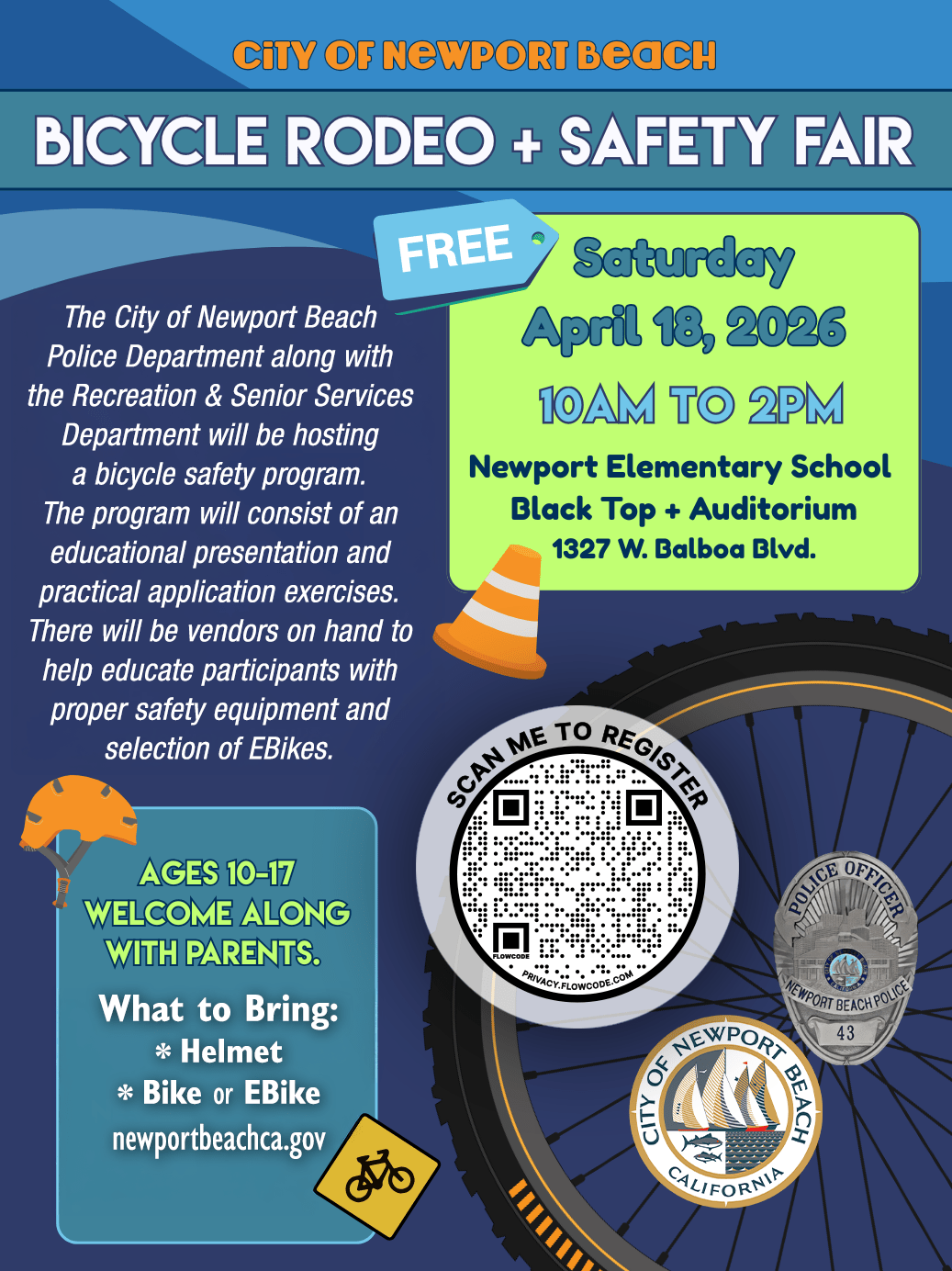 Bicycle Rodeo & Safety Fair - Newport Beach PD