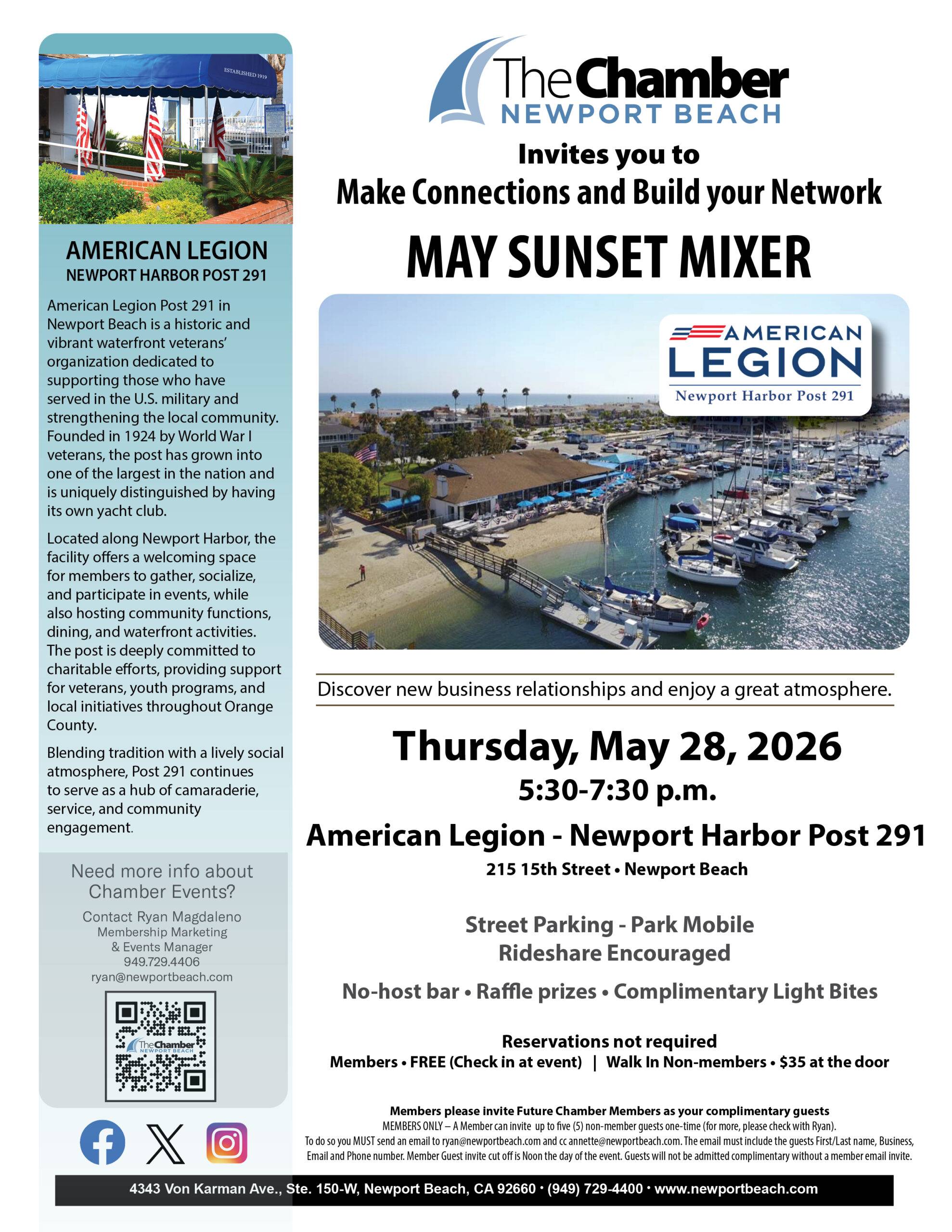 May 2026 Sunset Mixer - American Legion