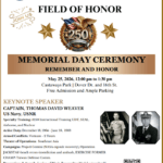 Exchange Club of Newport Harbor - 17th Annual FIELD OF HONOR - Memorial Day Ceremony