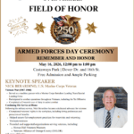 Exchange Club of Newport Harbor - 17th Annual FIELD OF HONOR - ARMED FORCES DAY CEREMONY