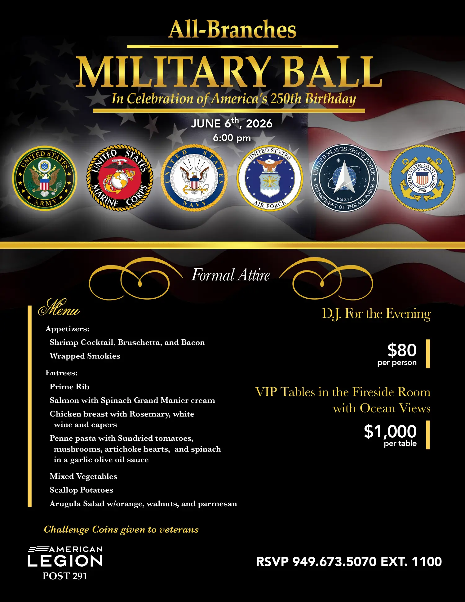 Military Ball - American Legion Post 291 Event