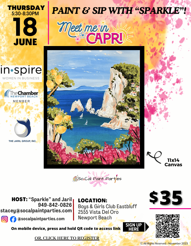 PAINT & SIP WITH “SPARKLE”!
