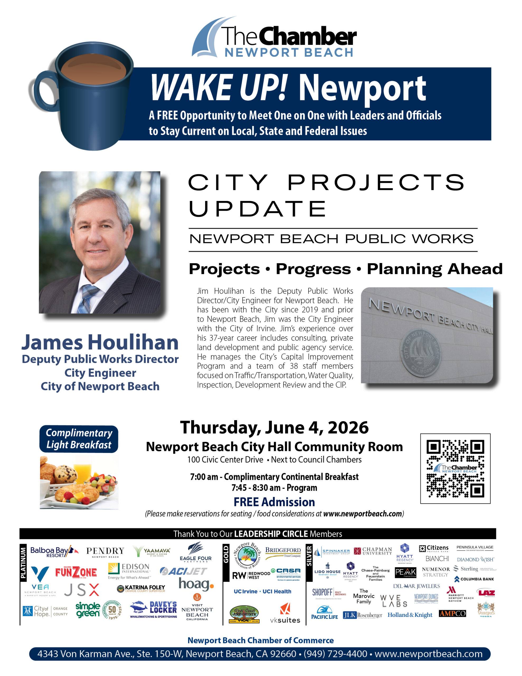 Wake Up Newport - June 2026 - Jim Houlihan Public Works