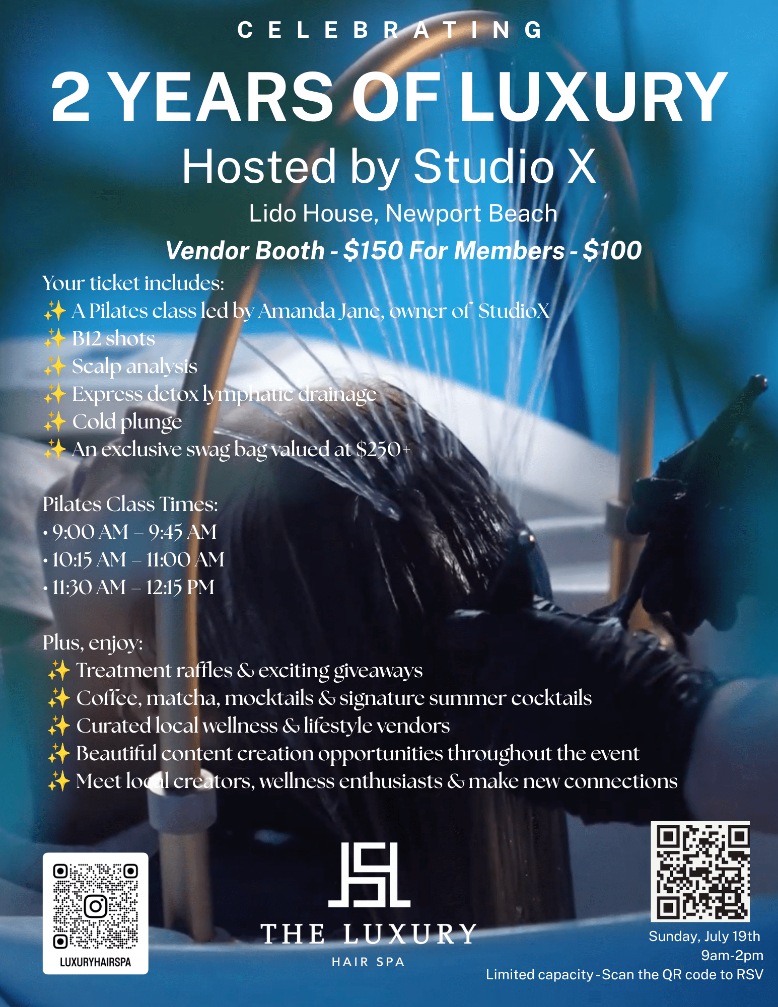 The Luxury Hair Spa 2 years anniversary