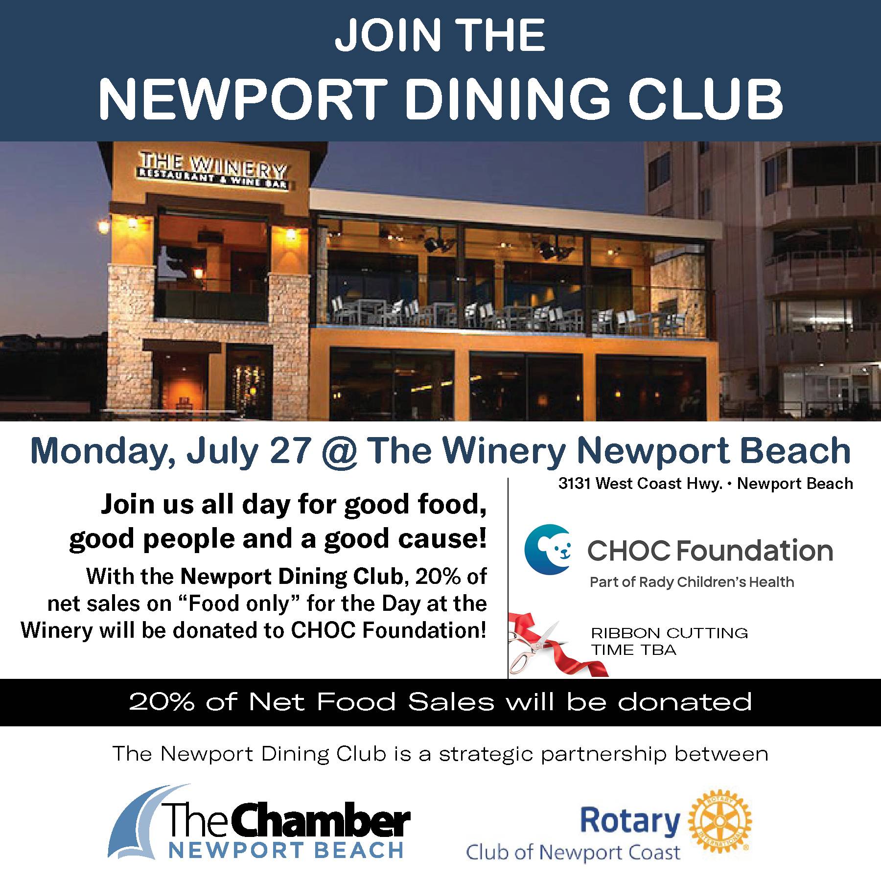 Join the Newport Dining Club at The Winery Restaurant and Wine Bar