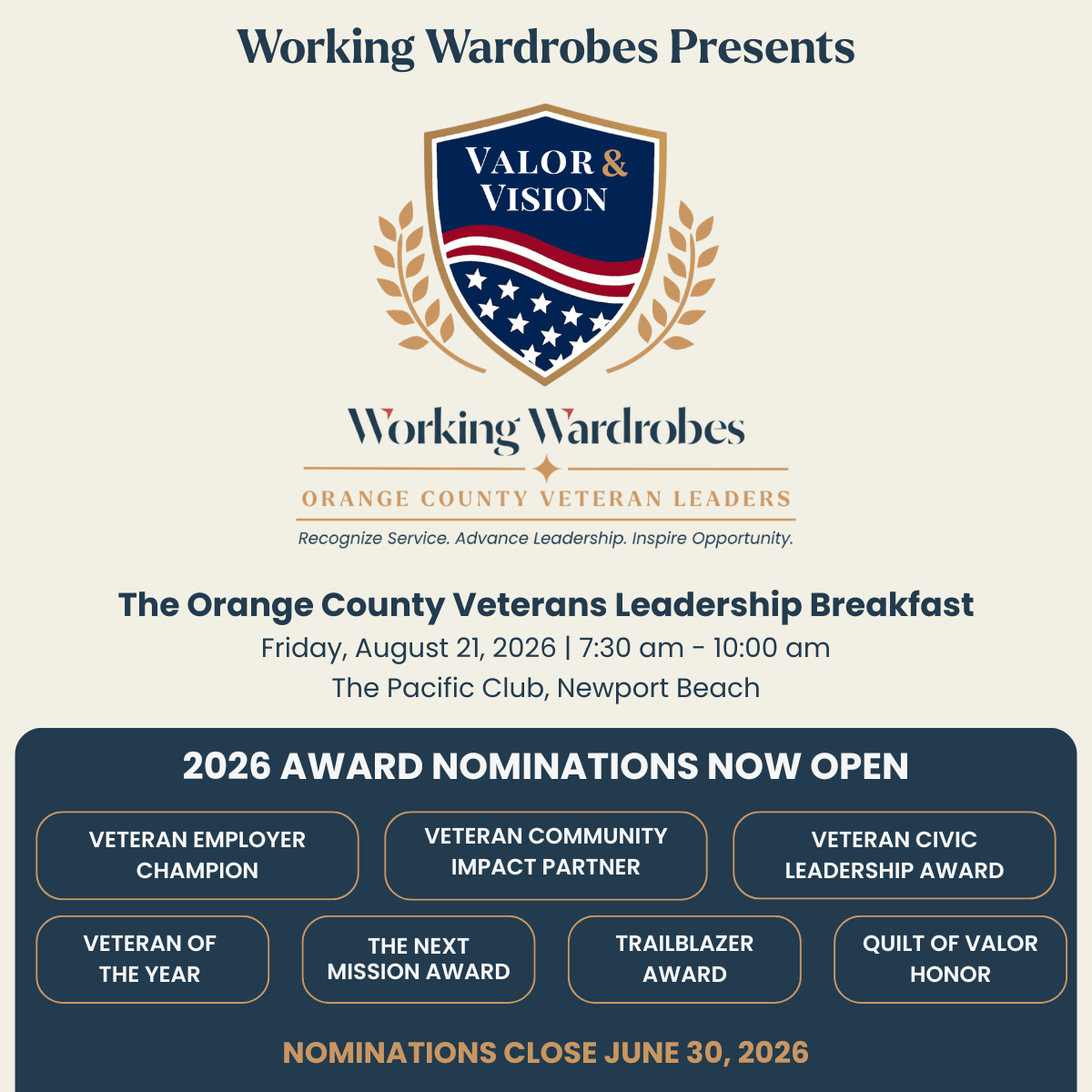 Valor & Vision - Working Wardrobes’