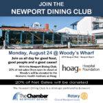 Join the Newport Dining Club at Woody's Wharf to benefit the Women's Health Institute at Hoag