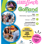 Leads Lunch at Camelot Golfland