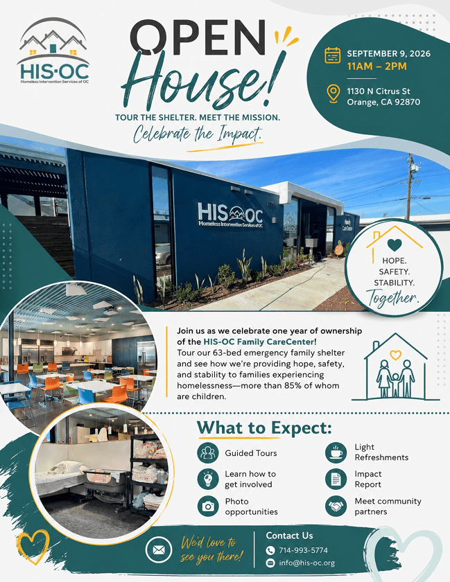 Open House - Homeless Intervention Services Orange County