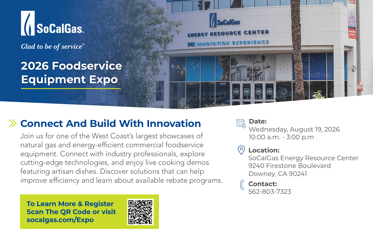 2026 Food Service Equipment Expo - SoCal Gas