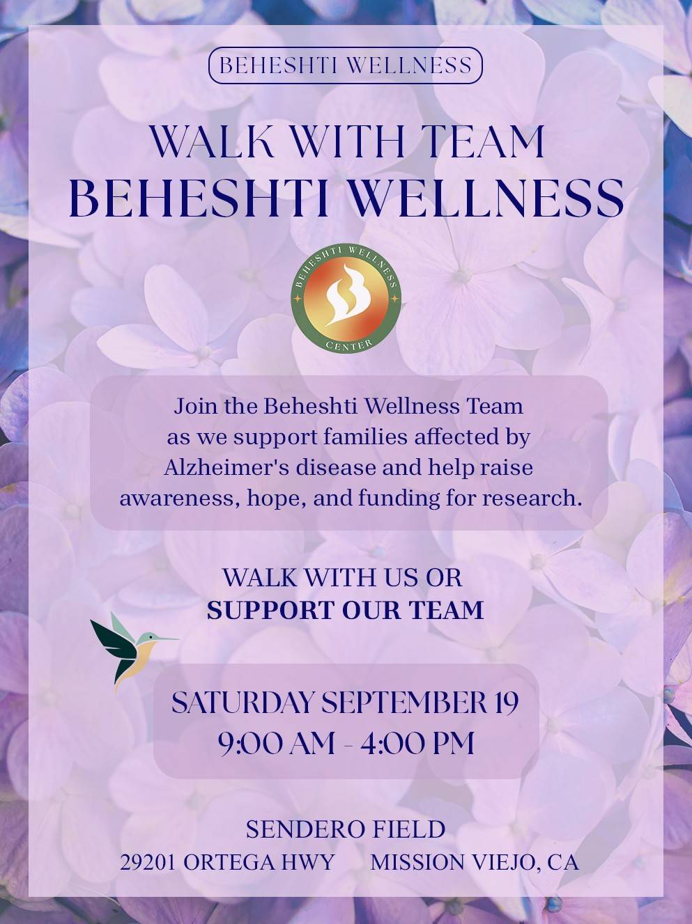 Alzheimer’s Walk - Beheshti Wellness